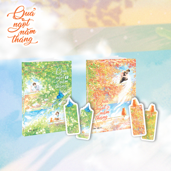 Bo Sach Qua Ngot Nam Thang - Tap 1 + Tap 2 (Bo 2 Tap) - Tang Kem 2 Bookmark Can Mang Lua Anh Ngoc Trai