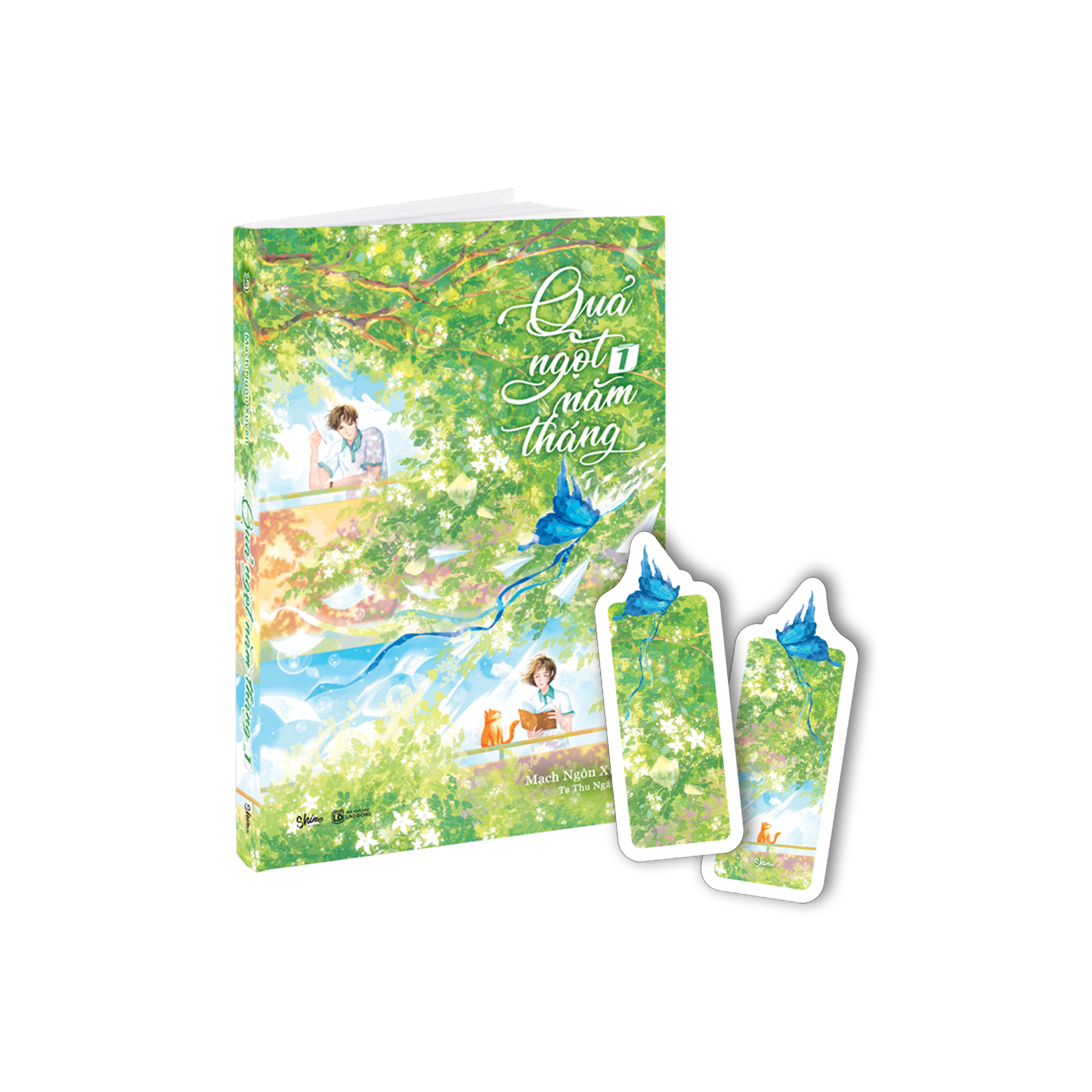 Bo Sach Qua Ngot Nam Thang - Tap 1 + Tap 2 (Bo 2 Tap) - Tang Kem 2 Bookmark Can Mang Lua Anh Ngoc Trai