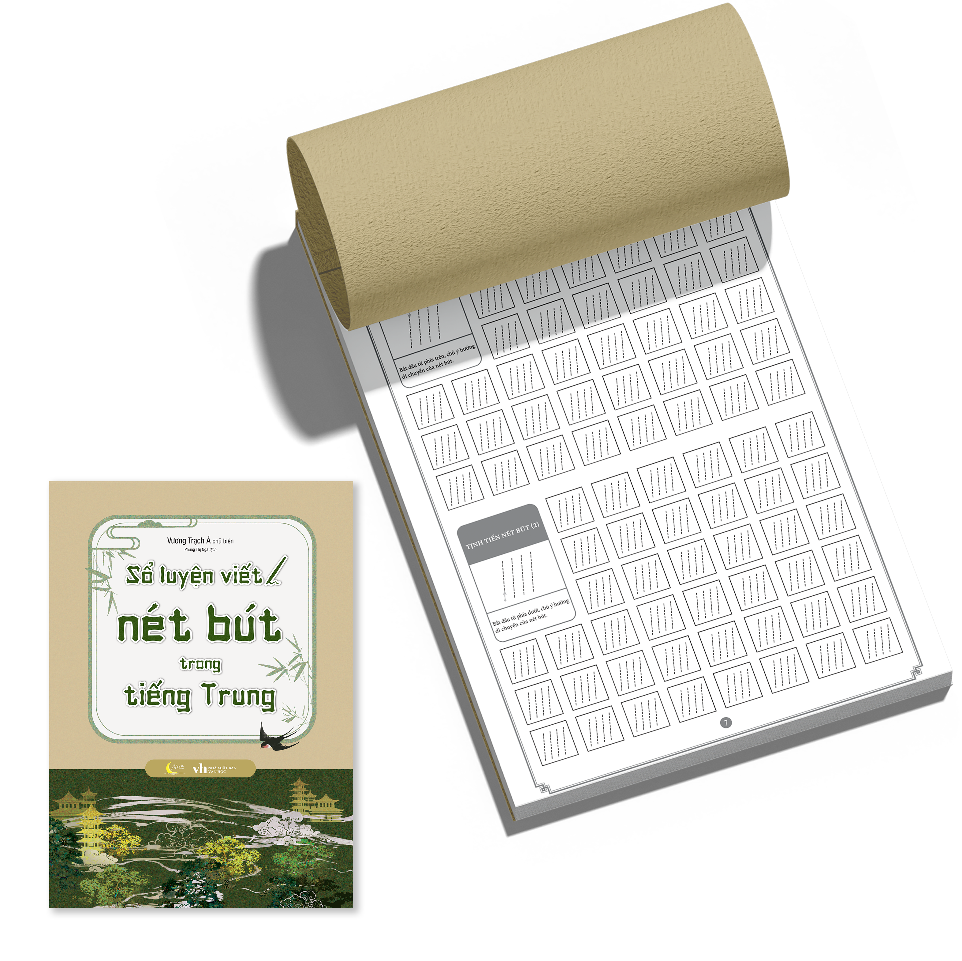 Bo Sach So Luyen Viet Trong Tieng Trung - Bo Thu + Net Chu + Net But (Bo 3 Cuon)