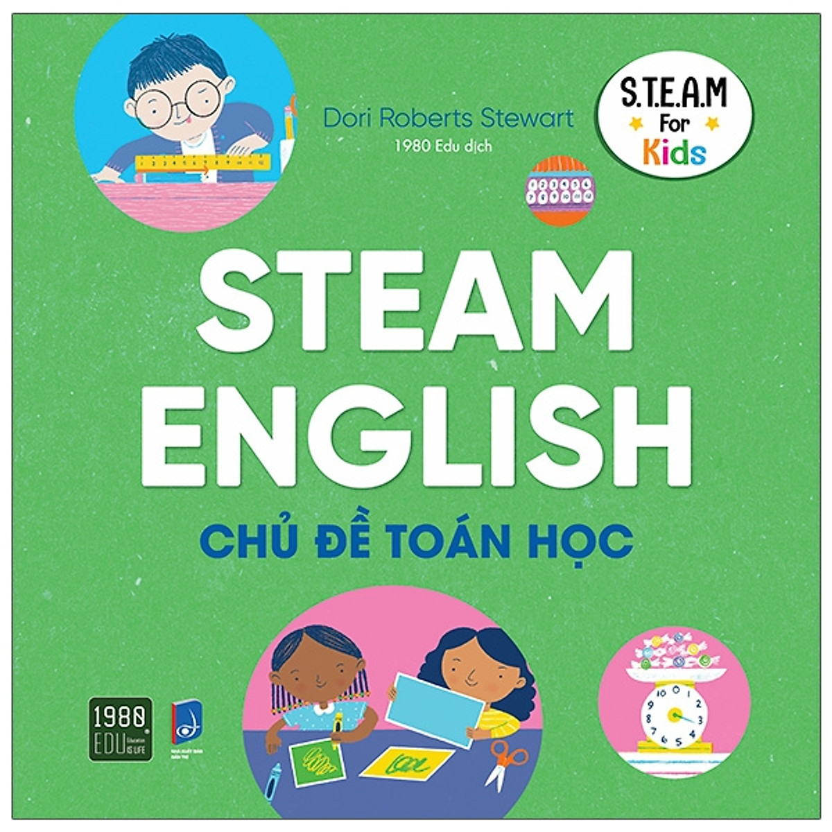 bộ sách steam english: khoa học, công nghệ, kỹ thuật, nghệ thuật, toán học, vật lý (bộ 6 cuốn)
