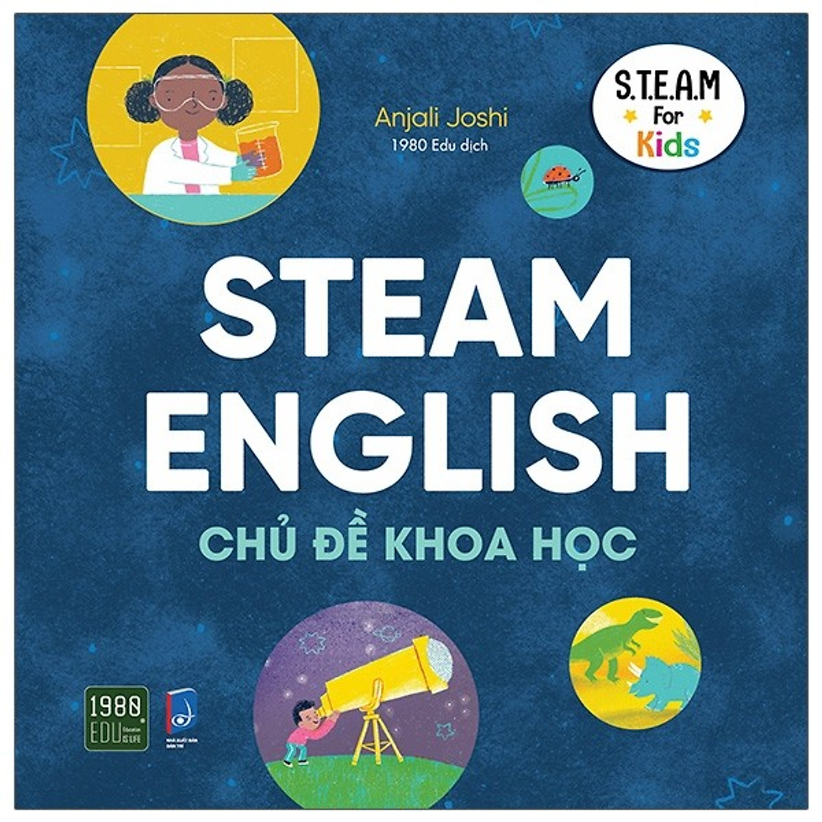 bộ sách steam english: khoa học, công nghệ, kỹ thuật, nghệ thuật, toán học, vật lý (bộ 6 cuốn)