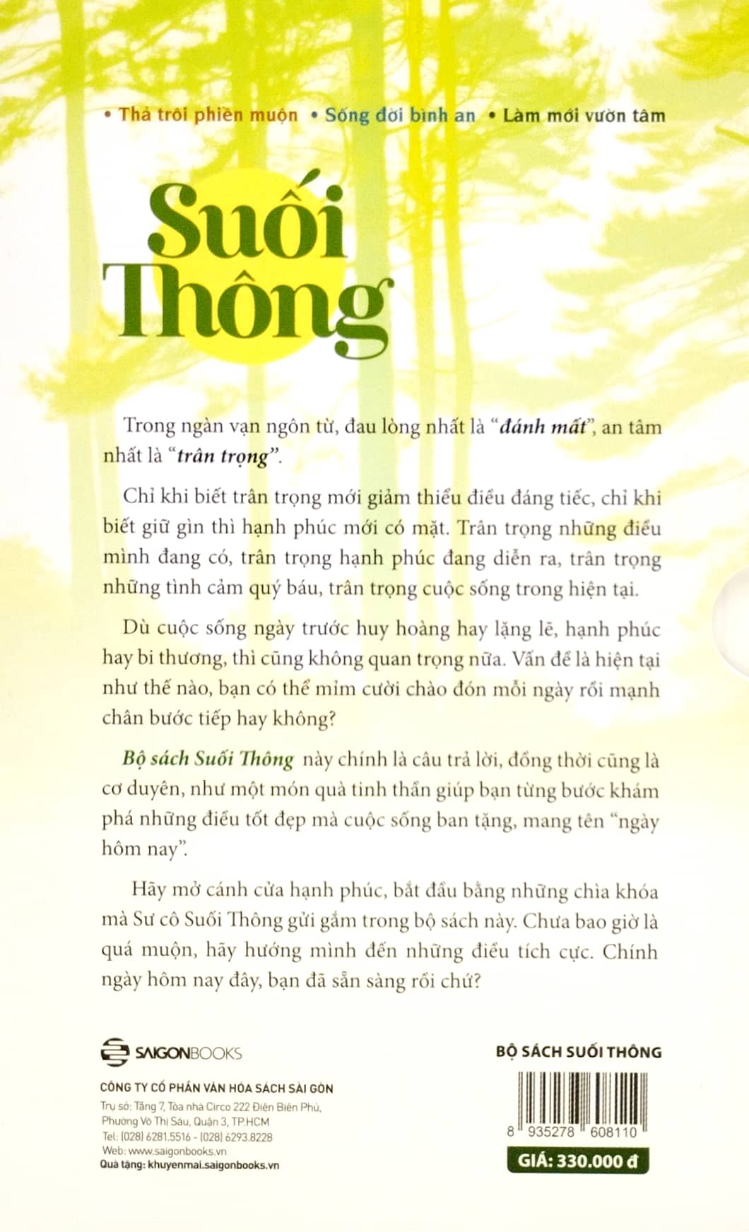 bộ sách suối thông (bộ 3 cuốn)