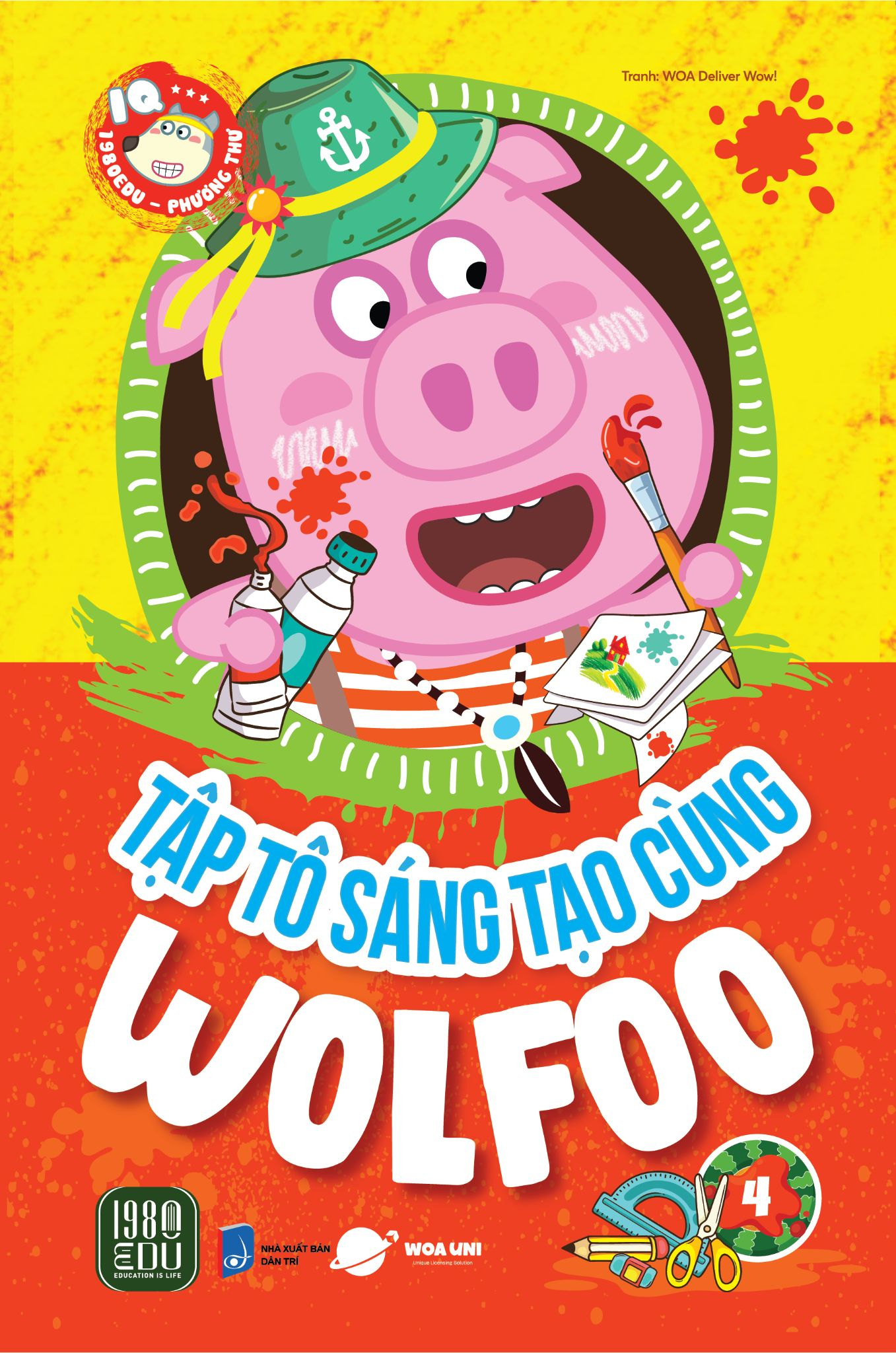 bộ sách tập tô sáng tạo cùng wolfoo (bộ 6 cuốn)