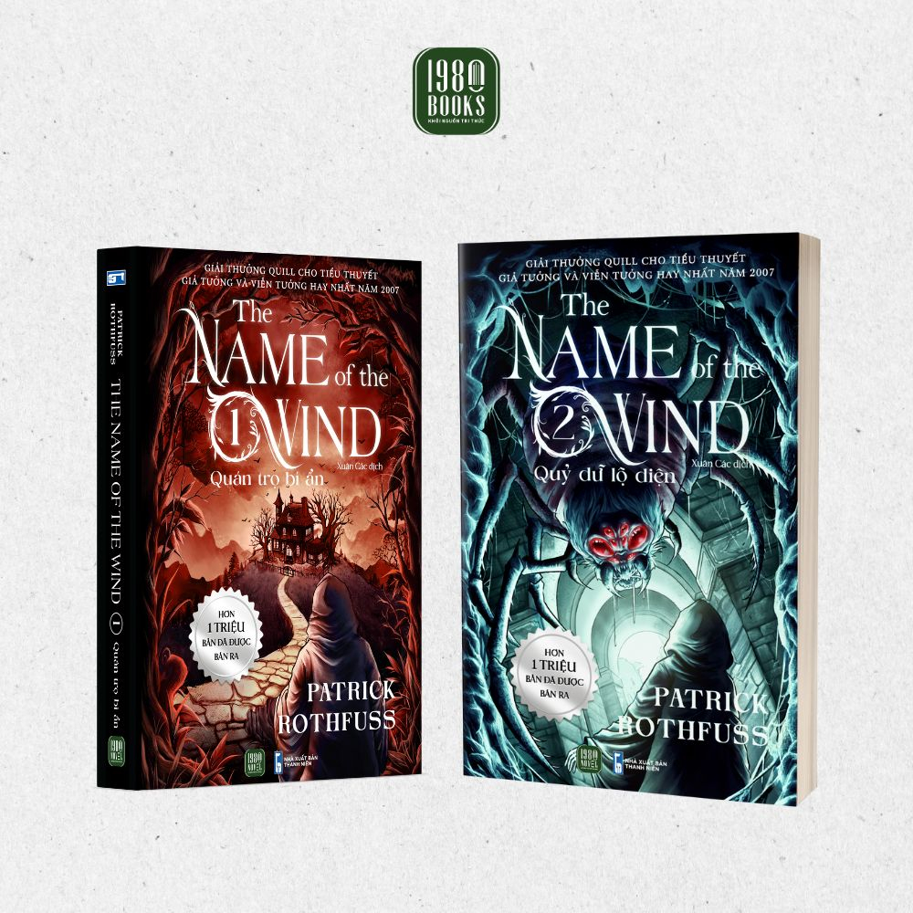 bộ sách the name of the wind - tập 1 + tập 2 (bộ 2 cuốn)