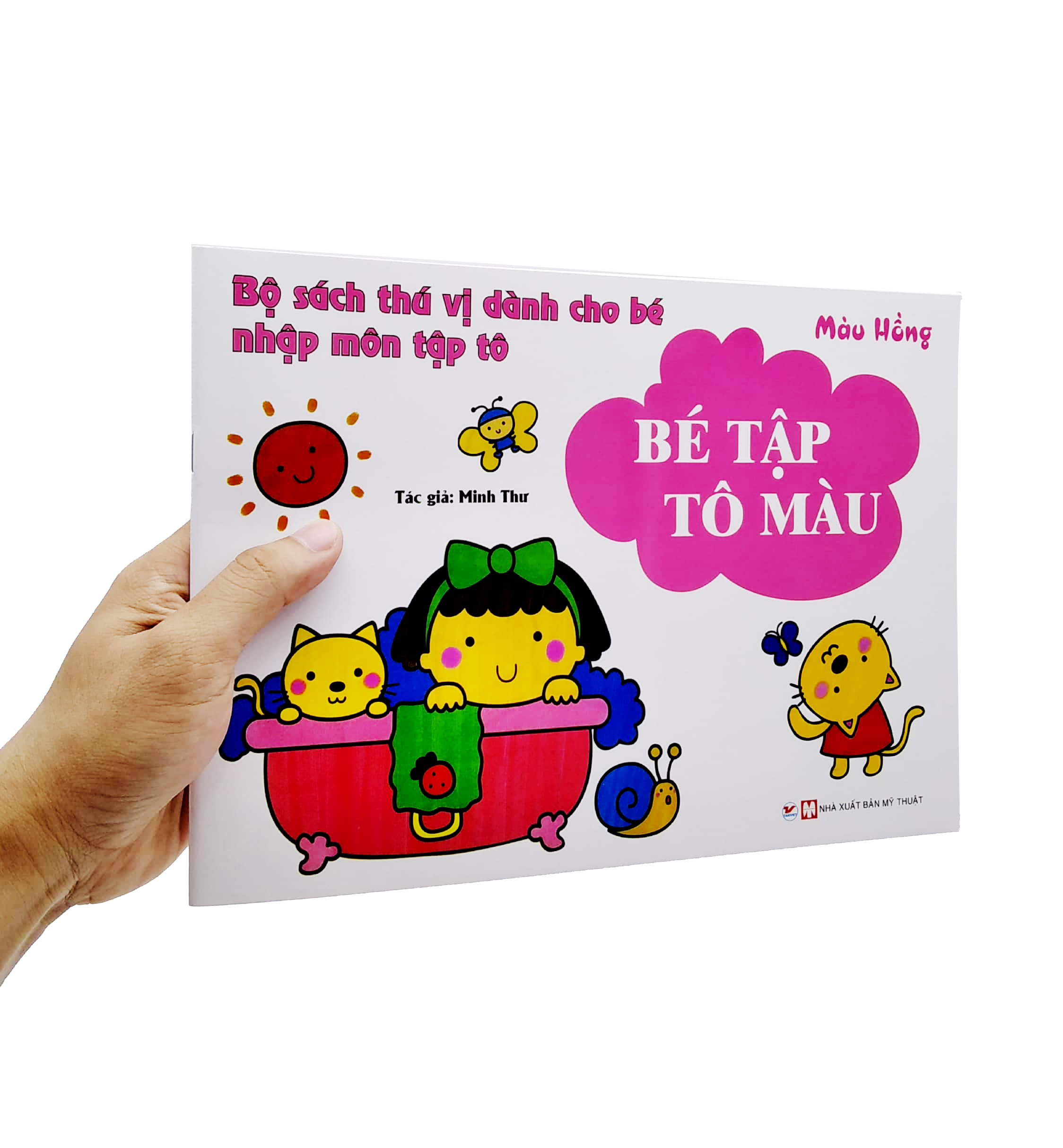 bộ sách thú vị dành cho bé nhập môn tập tô - bé tập tô màu - màu hồng