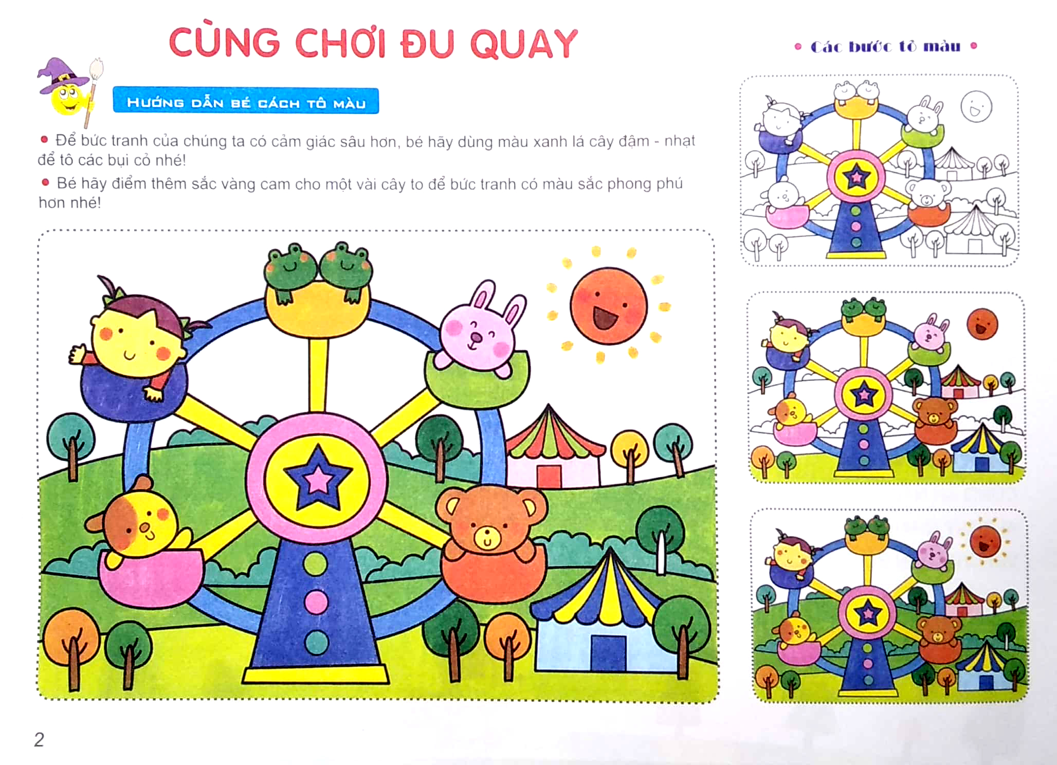 bộ sách thú vị dành cho bé nhập môn tập tô - bé tập tô màu - màu tím