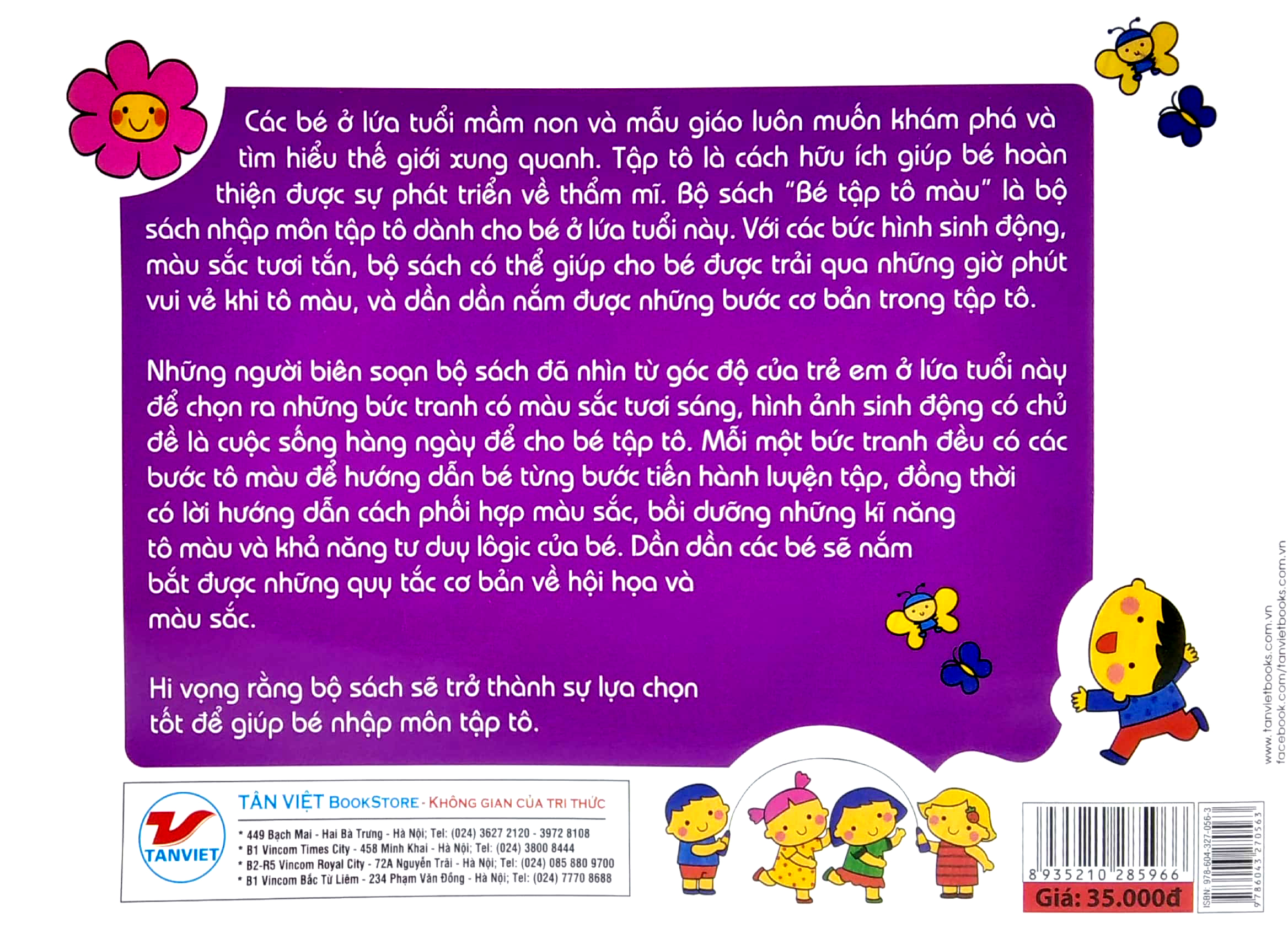 bộ sách thú vị dành cho bé nhập môn tập tô - bé tập tô màu - màu tím