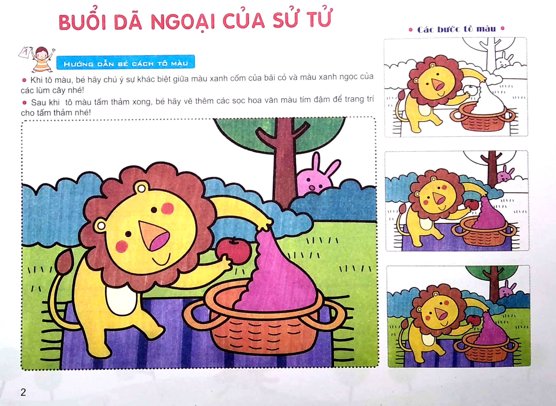 bộ sách thú vị dành cho bé nhập môn tập tô - bé tập tô màu - màu vàng cam