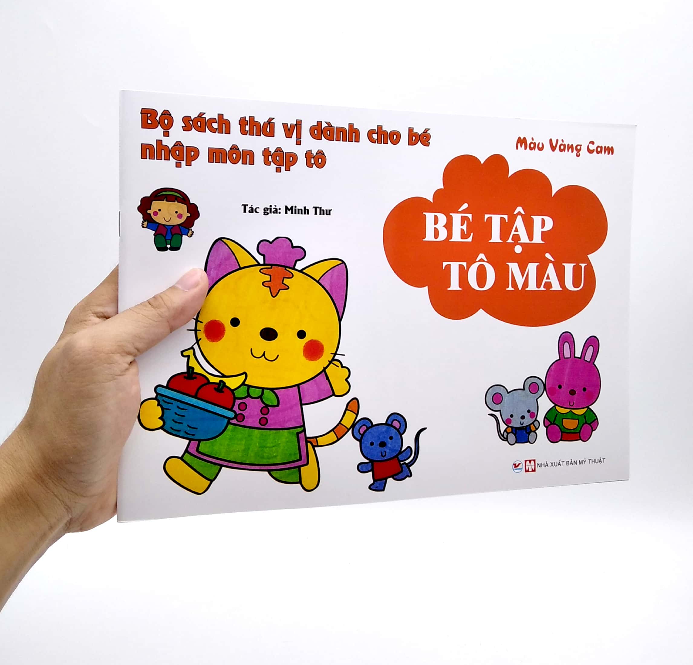 bộ sách thú vị dành cho bé nhập môn tập tô - bé tập tô màu - màu vàng cam