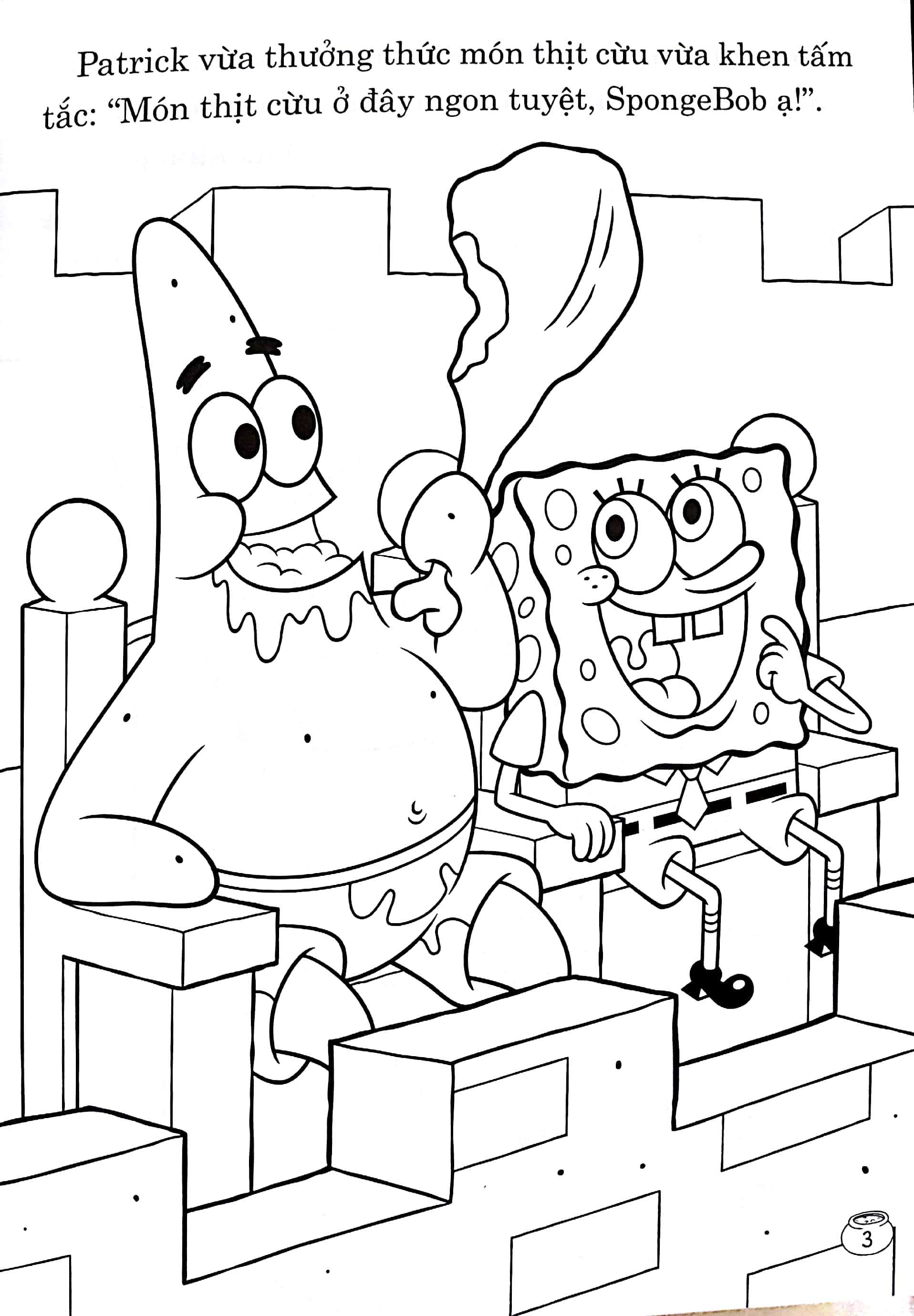 bộ sách thực hành tô màu spongebob: công thức làm bánh + đầu bếp siêu phàm + những anh hùng của biển hóa giải mọi hiểu lầm (bộ 3 cuốn)