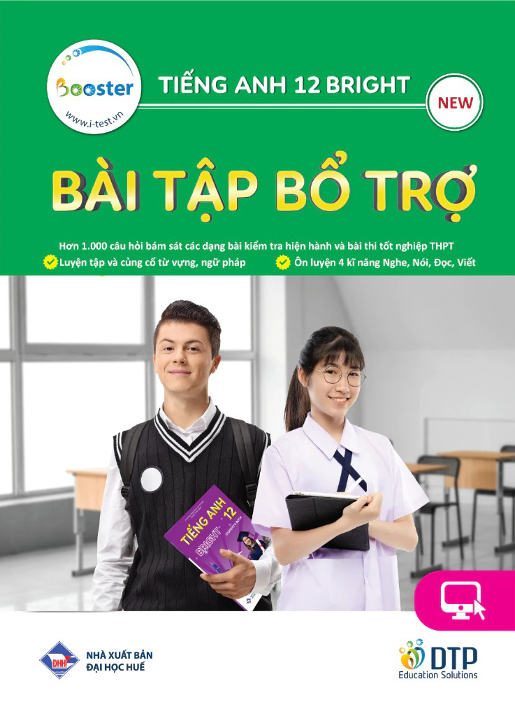 Bo Sach Tieng Anh 12 - Bright - Student's Book + Workbook + Bai Tap Bo Tro (Bo 3 Cuon)