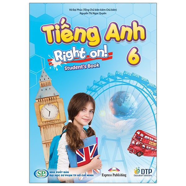 Bo Sach Tieng Anh 6 - Right On! - Student's Book + Workbook + Vo Ghi Chep (Bo 3 Cuon)
