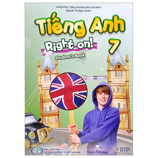 Bo Sach Tieng Anh 7 - Right On! - Student's Book + Workbook + Vo Ghi Chep (Bo 3 Cuon)