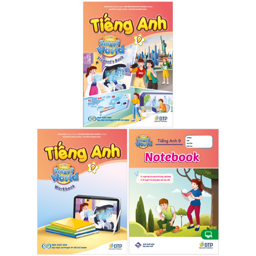 Bo Sach Tieng Anh 9 - I-Learn Smart World - Student's Book + Workbook + Notebook (Bo 3 Cuon)
