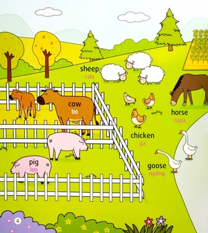 bộ sách tiếng anh đầu tiên của bé - 5 phút mỗi ngày - động vật và thực vật