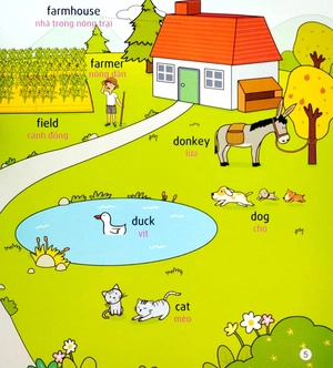 bộ sách tiếng anh đầu tiên của bé - 5 phút mỗi ngày - động vật và thực vật