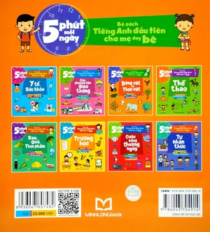 bộ sách tiếng anh đầu tiên của bé - 5 phút mỗi ngày - động vật và thực vật