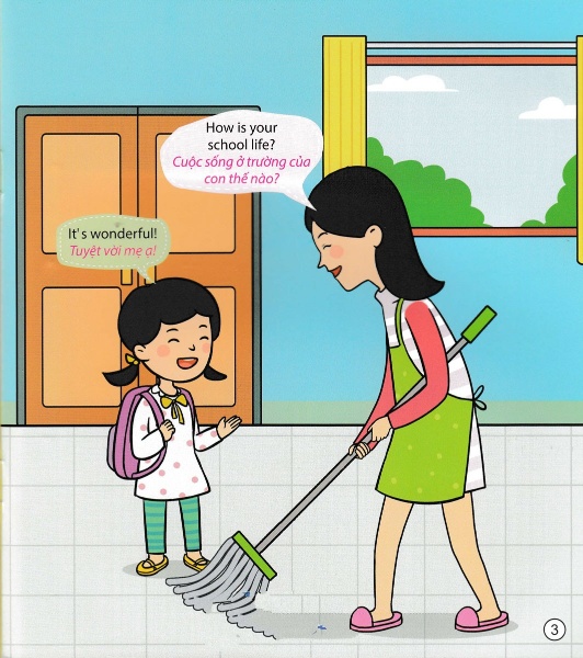 bộ sách tiếng anh đầu tiên của bé - 5 phút mỗi ngày - trường học (tái bản 2022)