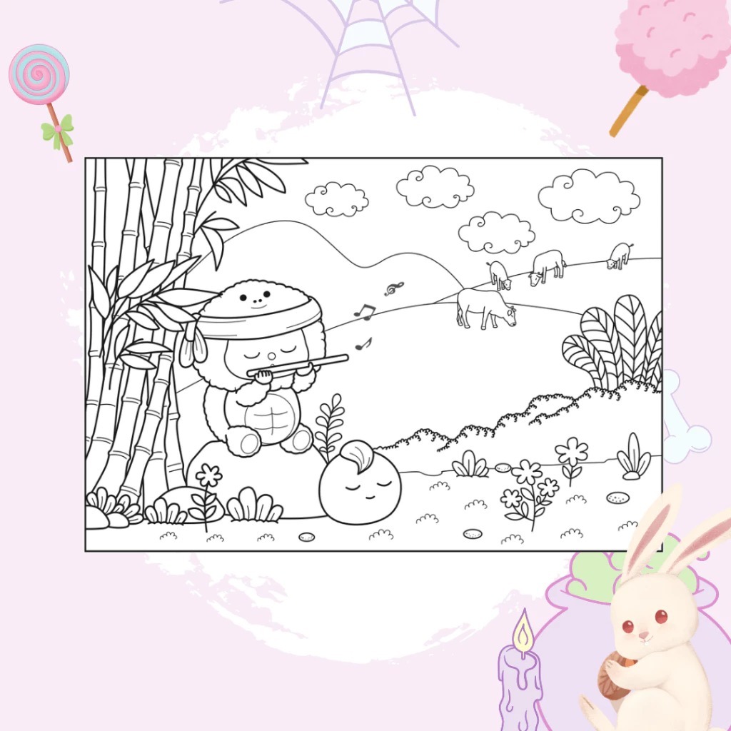 bộ sách tô màu baby three ở thế giới cổ tích + baby three 12 con giáp ở vương quốc ngọt ngào (bộ 2 cuốn) - tặng kèm sách trang điểm thần tượng âm nhạc hàn quốc ngẫu nhiên