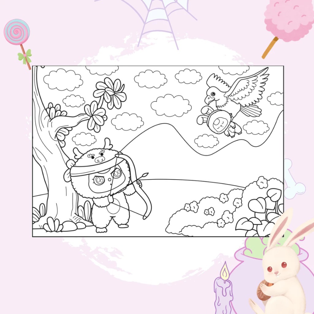 bộ sách tô màu baby three ở thế giới cổ tích + baby three 12 con giáp ở vương quốc ngọt ngào (bộ 2 cuốn) - tặng kèm sách trang điểm thần tượng âm nhạc hàn quốc ngẫu nhiên