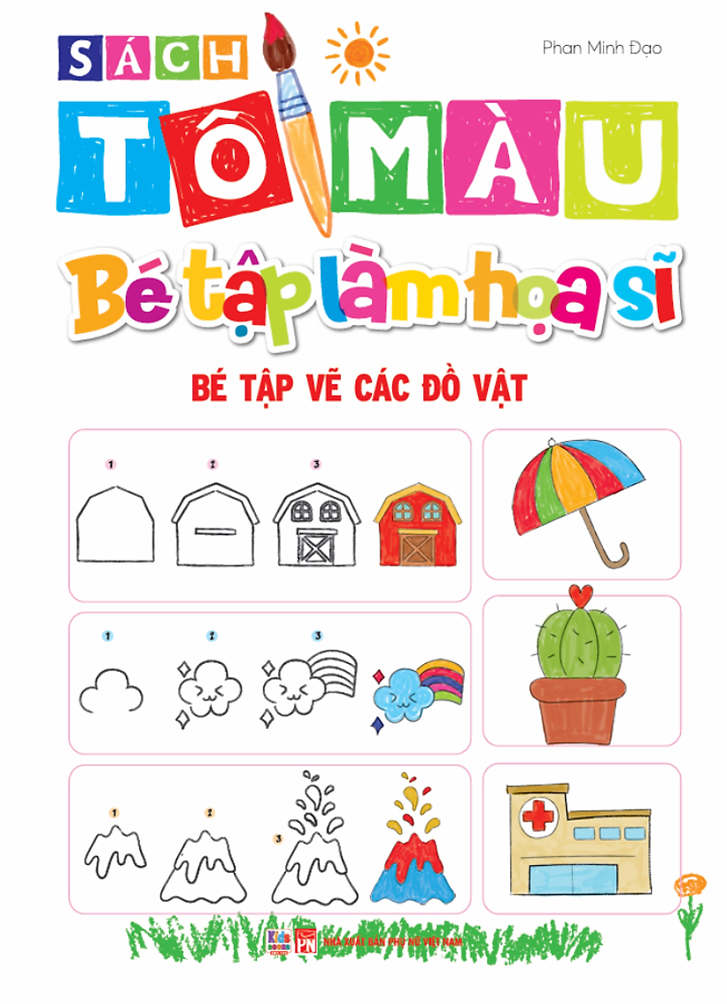 bộ sách tô màu - bé tập làm họa sĩ (bộ 4 cuốn)