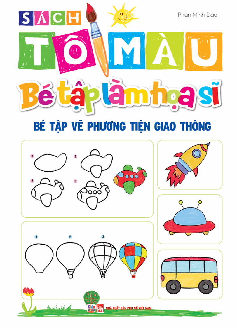 bộ sách tô màu - bé tập làm họa sĩ (bộ 4 cuốn)