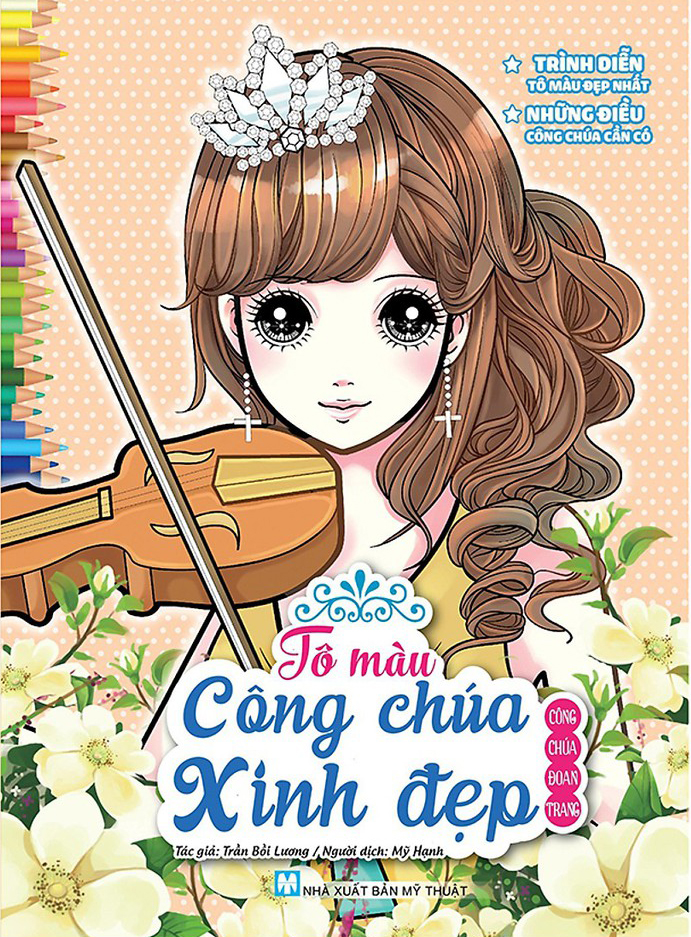 bộ sách tô màu công chúa xinh đẹp (bộ 6 cuốn) (tái bản 2024)
