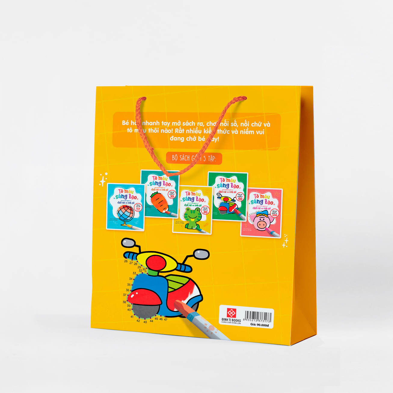 Bo Sach To Mau Sang Tao - Be Hoc Chu Cai Va Con So (Tui 5 Tap)