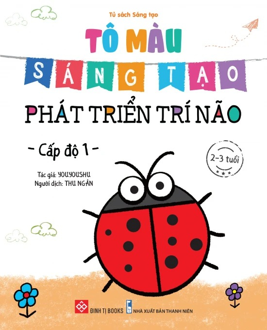 bộ sách tô màu sáng tạo - phát triển trí não (bộ 6 cuốn)