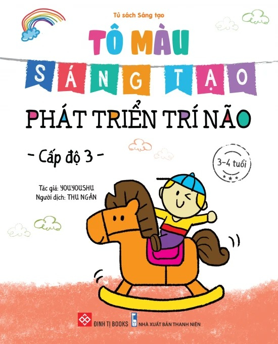 bộ sách tô màu sáng tạo - phát triển trí não (bộ 6 cuốn)