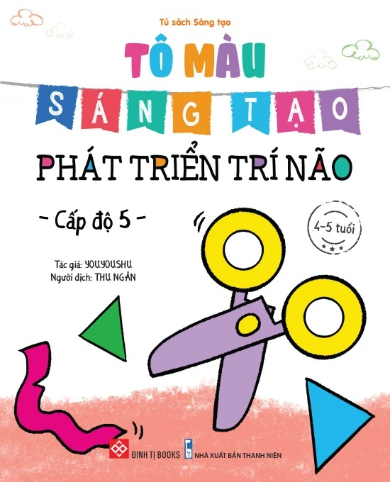 bộ sách tô màu sáng tạo - phát triển trí não (bộ 6 cuốn)