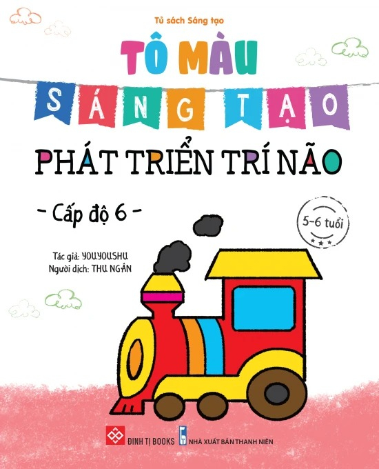bộ sách tô màu sáng tạo - phát triển trí não (bộ 6 cuốn)