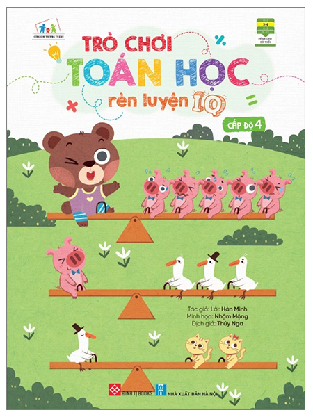 bộ sách trò chơi toán học rèn luyện iq (dành cho trẻ từ 3-9 tuổi) (bộ 4 cuốn)