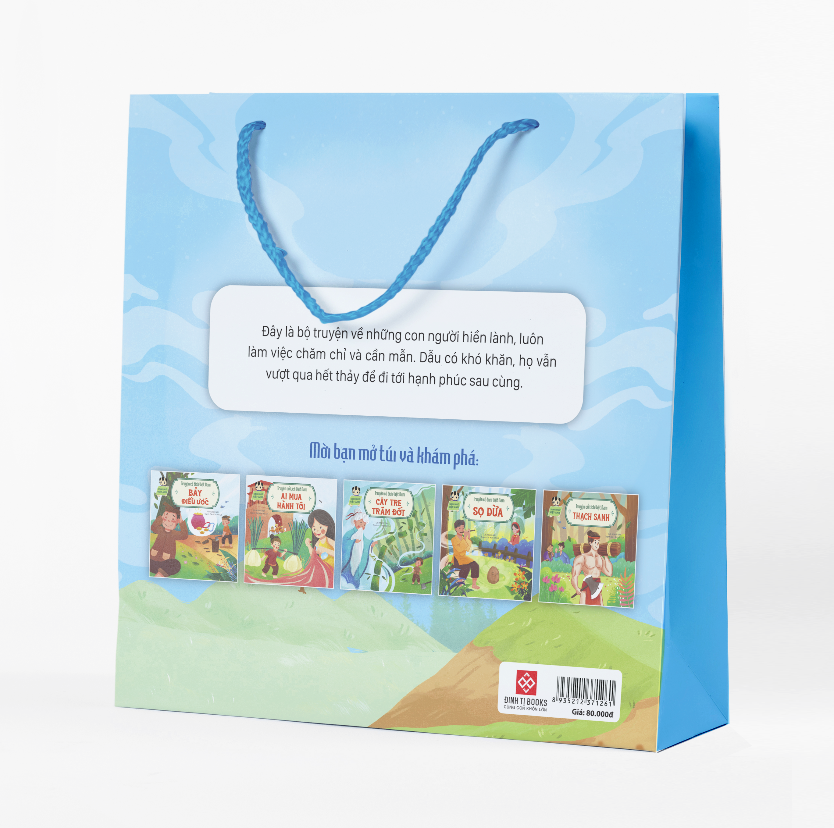 bộ sách truyện cổ tích việt nam - ở hiền gặp lành - song ngữ việt-anh (túi 5 cuốn)