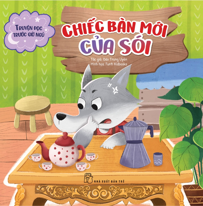 bộ sách truyện đọc trước giờ ngủ - bình nước chanh miễn phí + chiếc bàn mới của sói + sạp bí đỏ của bác bò (bộ 3 cuốn)