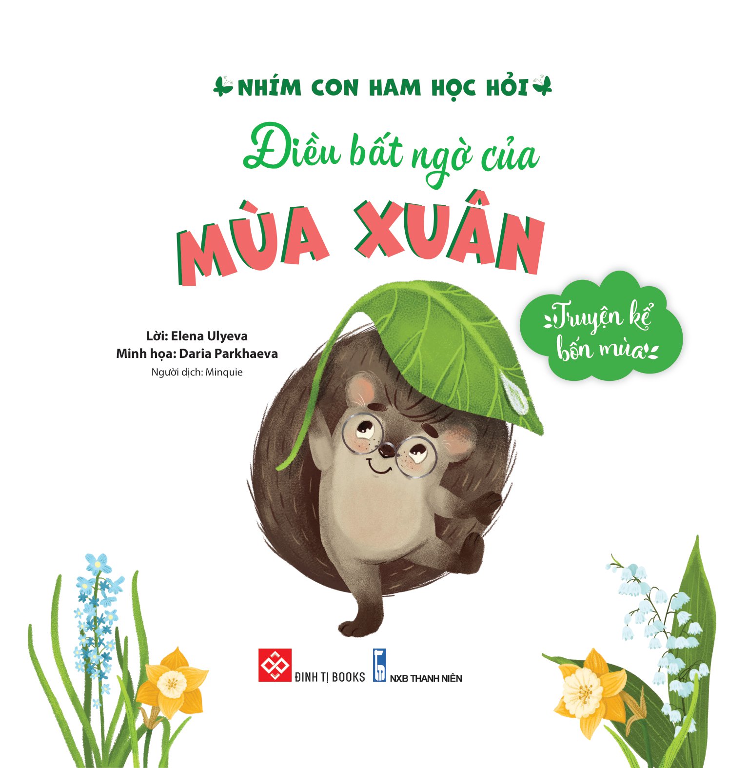 bộ sách truyện kể bốn mùa - nhím con ham học hỏi (bộ 4 cuốn)