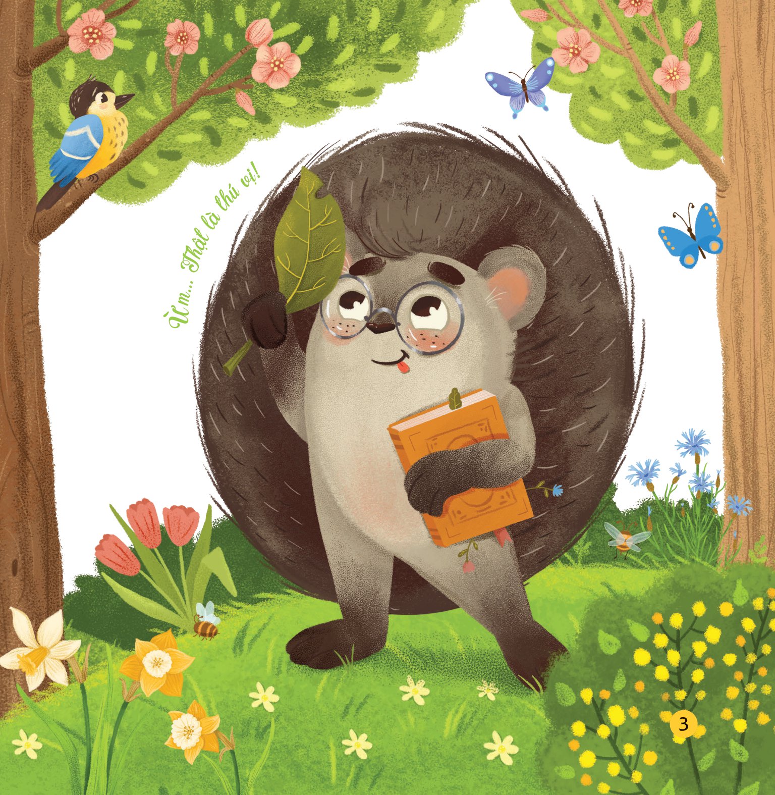 bộ sách truyện kể bốn mùa - nhím con ham học hỏi (bộ 4 cuốn)