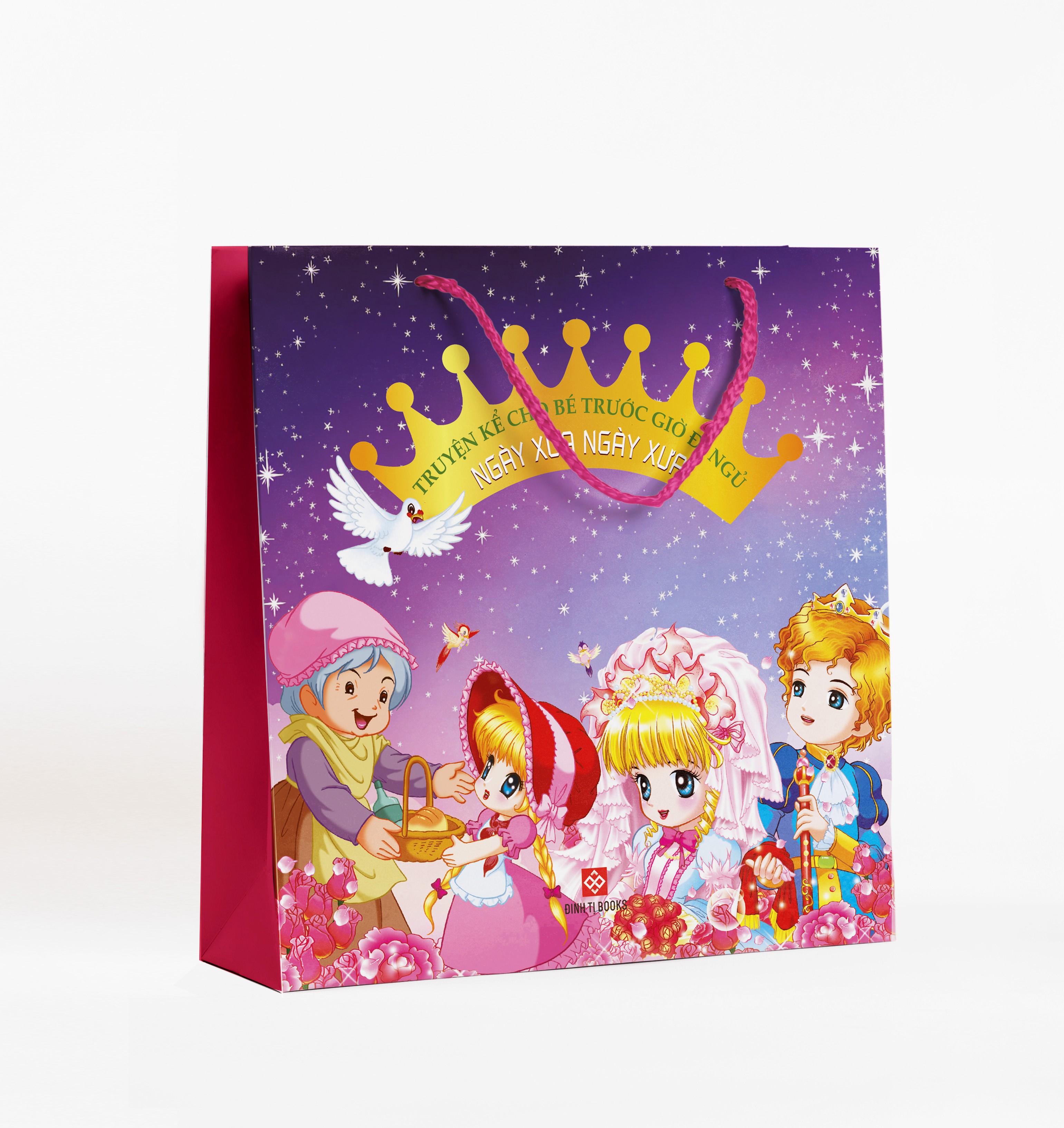 bộ sách truyện kể cho bé trước giờ đi ngủ - ngày xửa ngày xưa (túi 6 cuốn)