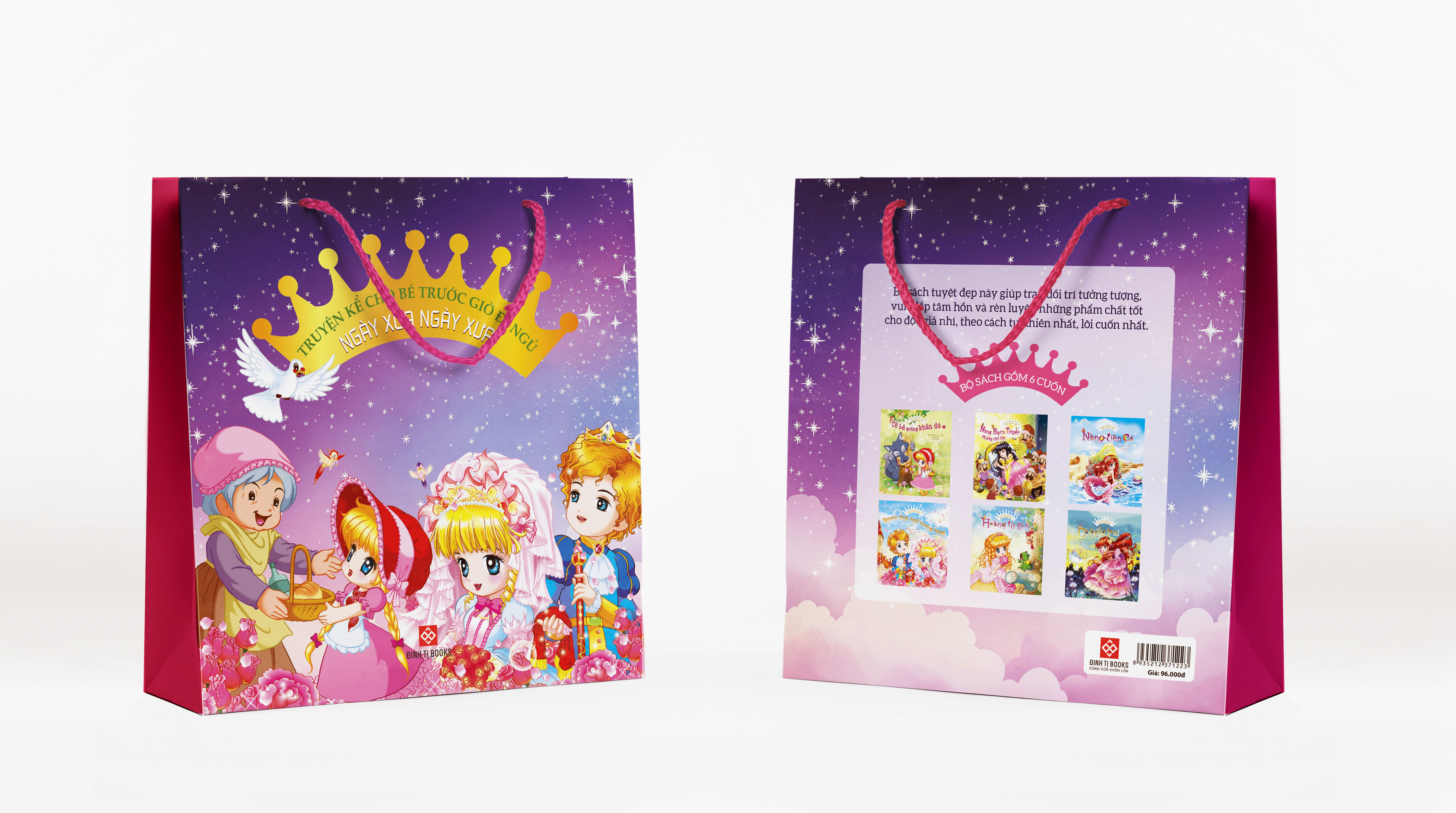 bộ sách truyện kể cho bé trước giờ đi ngủ - ngày xửa ngày xưa (túi 6 cuốn)