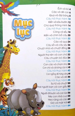 bộ sách truyện ngụ ngôn và câu hỏi thực hành ý nghĩa - 95 câu chuyện ngụ ngôn ý nghĩa (bộ 2 tập)