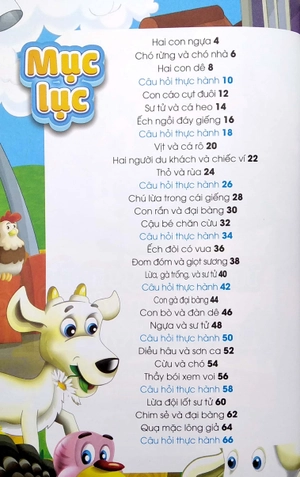 bộ sách truyện ngụ ngôn và câu hỏi thực hành ý nghĩa - 95 câu chuyện ngụ ngôn ý nghĩa (bộ 2 tập)