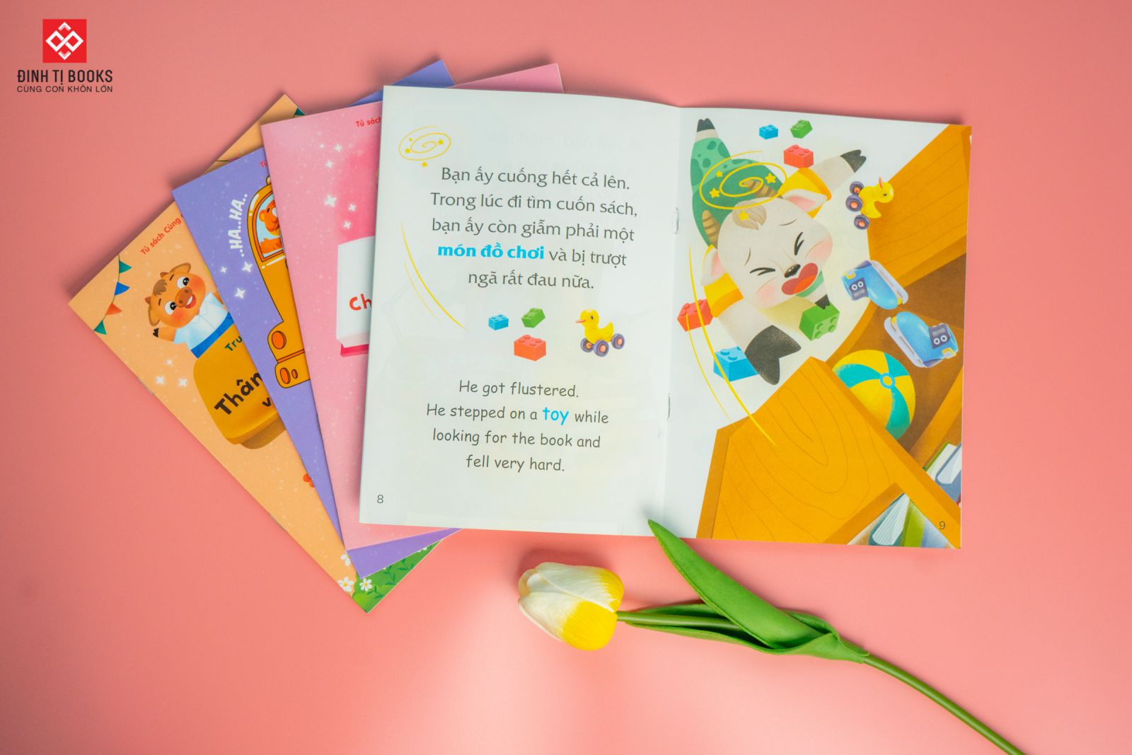 bộ sách truyện tranh song ngữ việt-anh cho bé (bộ 10 cuốn)