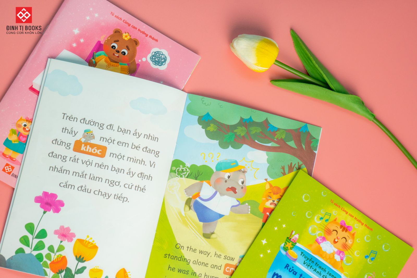 bộ sách truyện tranh song ngữ việt-anh cho bé (bộ 10 cuốn)