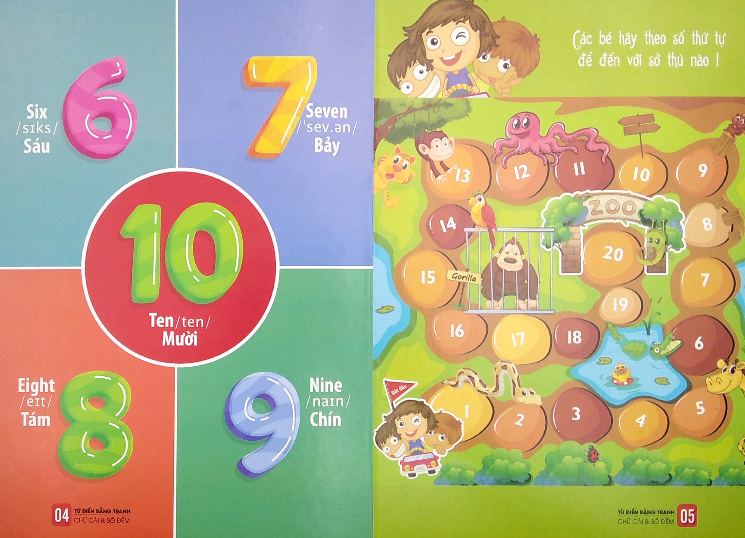 bộ sách từ điển bằng tranh: hoa, quả, rau củ - chữ cái và số đếm - phương tiện giao thông (bộ 3 cuốn)