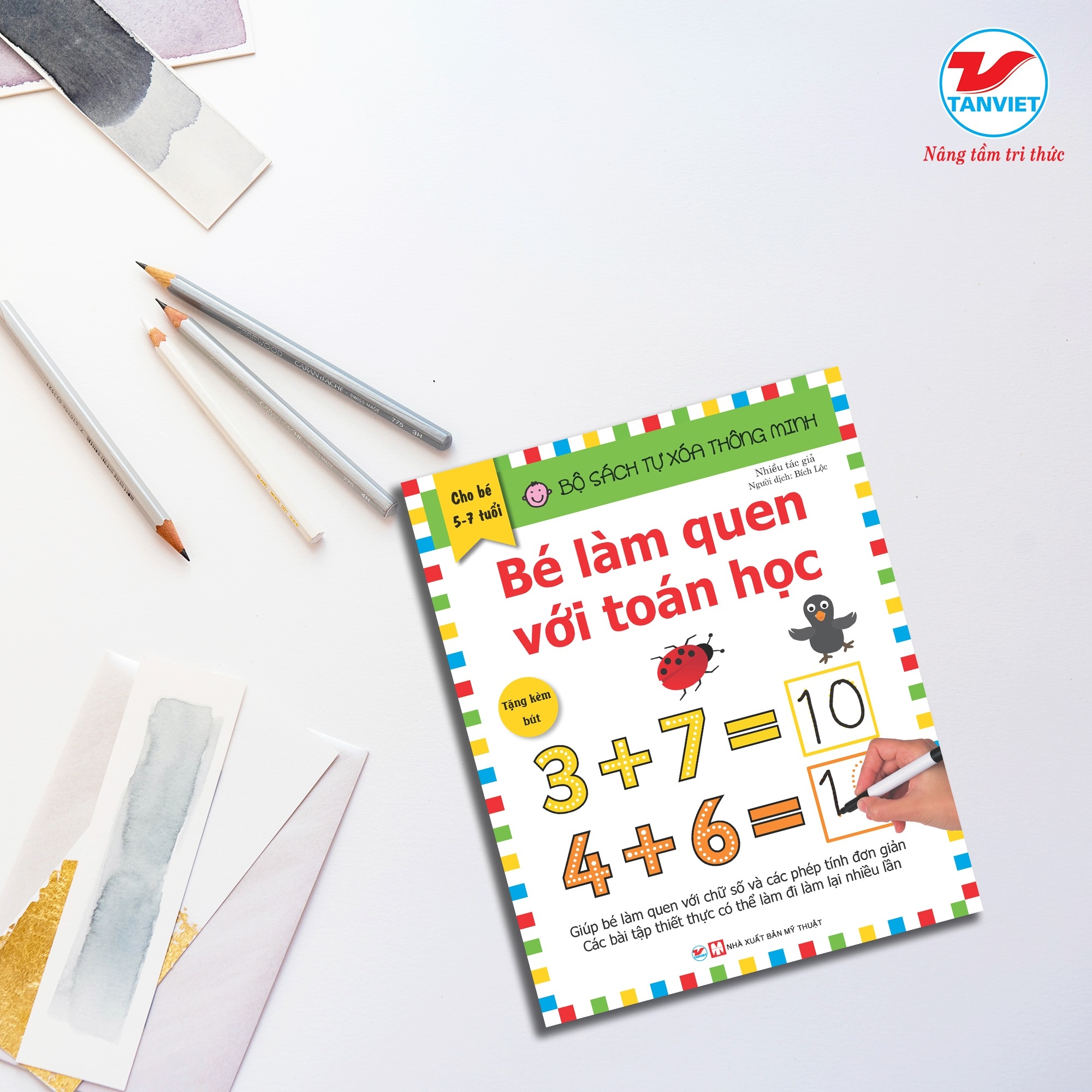 bộ sách tự xóa thông minh - bé làm quen với toán học (5 -7 tuổi)