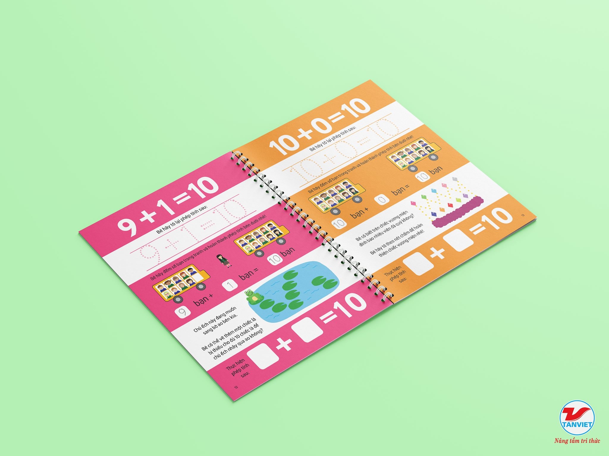 bộ sách tự xóa thông minh - bé làm quen với toán học (5 -7 tuổi)