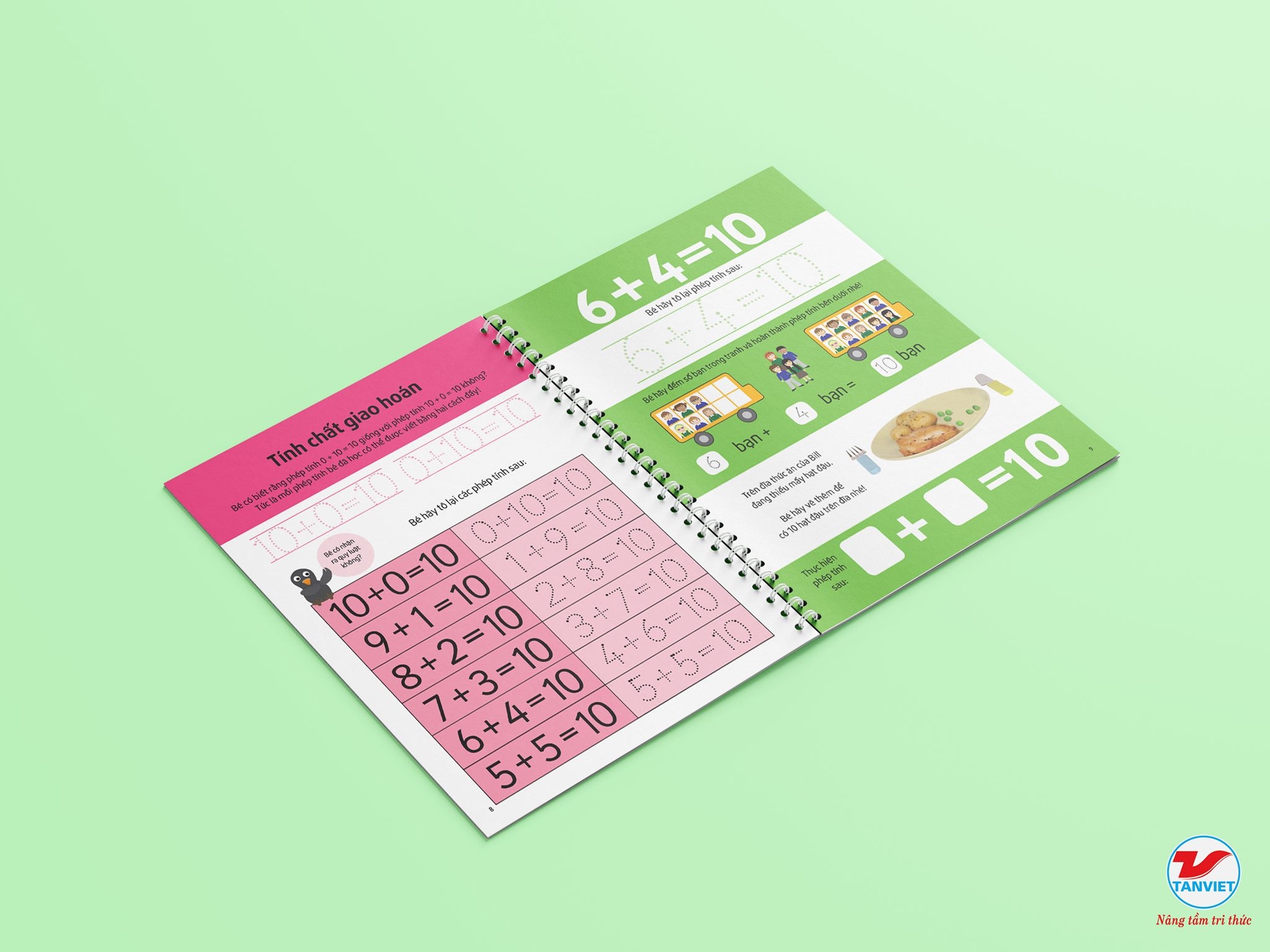 bộ sách tự xóa thông minh - bé làm quen với toán học (5 -7 tuổi)