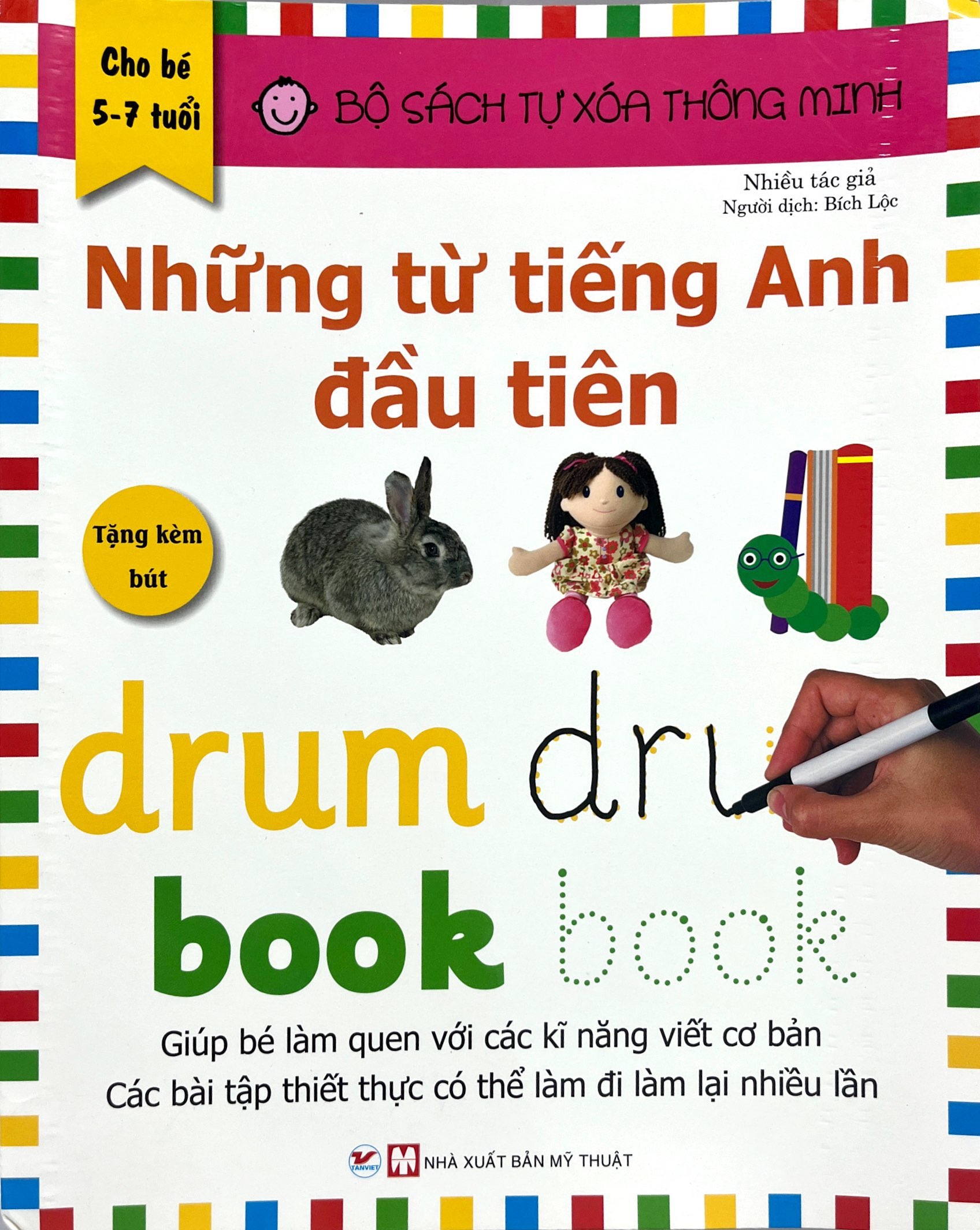 bộ sách tự xóa thông minh - những từ tiếng anh đầu tiên (5 -7 tuổi)