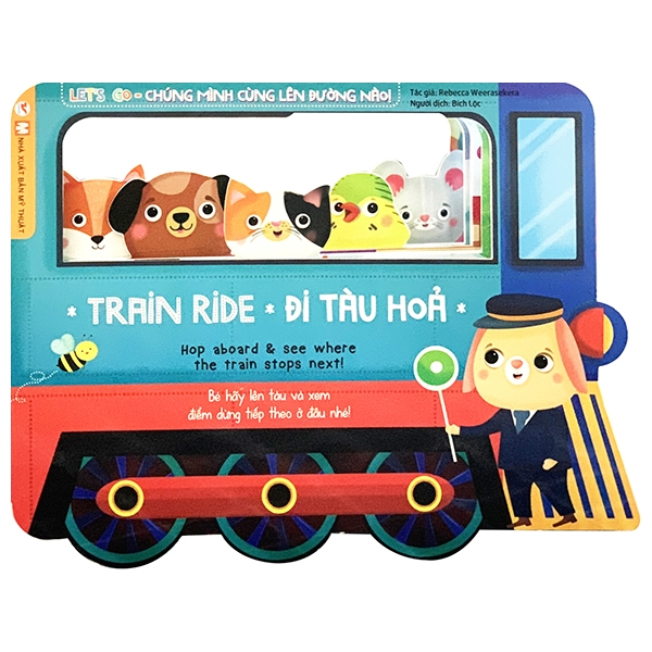 bộ sách tương tác let's go - chúng mình cùng lên đường nào: đi tàu hỏa + bến xe buýt + nông trại vui vẻ + đi tàu thủy (bộ 4 cuốn)