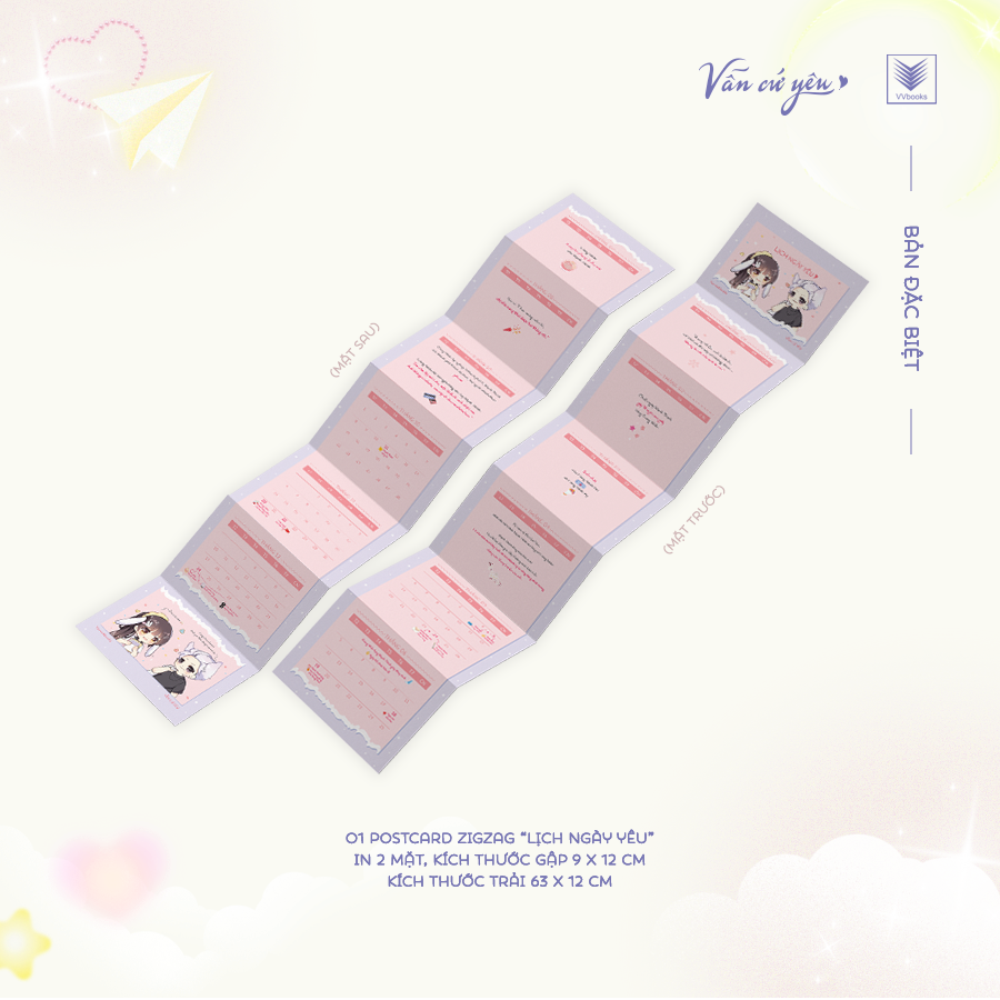 bộ sách vẫn cứ yêu - tập 1 + tập 2 (bộ 2 tập) (tái bản 2025) - bản đặc biệt - tặng kèm 6 trang phụ bản + 2 bookmark + 1 postcard “viên mãn” có chữ ký in của tác giả + standee “quả cầu tuyết” + 1 postcard zigzag “lịch ngày yêu”